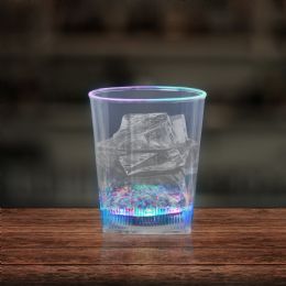 36 pieces Led Square Bottom 10 Oz. Rocks Glass - LED party favors