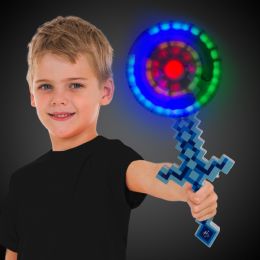 36 pieces Blue Led Pixel Windmill Sword - LED party favors