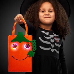 36 pieces Led Trick Or Treat Pumpkin Bag - LED party favors