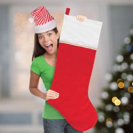 36 pieces Jumbo Felt 34" Christmas Stocking - Christmas Stocking