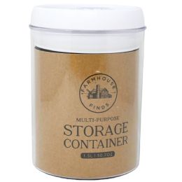 40 Pieces 1.7L White Round Plastic Container - Organizer