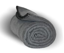 Charcoal Grey Fleece Throw Blanket 50 X 60 in