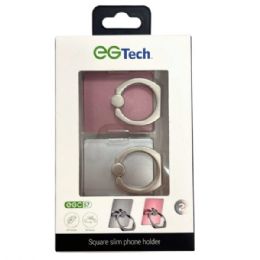 36 pieces Eg Tech 2-pc Square Adhesive Cell Phone Ring Grip And Stand - Tripods and Phone Holders
