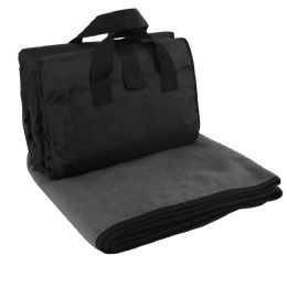 20 Pieces Cinder Grey Fleece Nylon Picnic Blanket 50 X 60 in - Fleece & Sherpa Blankets