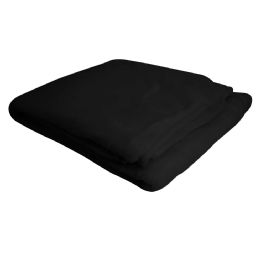 Black Micro Coral Fleece Blanket 50 X 60 in