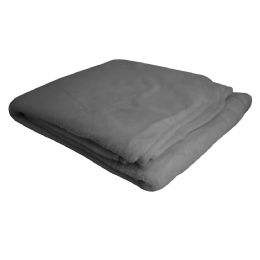 20 Pieces Grey Micro Coral Fleece Blanket 50 X 60 in - Fleece & Sherpa Blankets