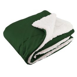 10 of Forest Micro Mink Sherpa Blanket 50 X 60 in