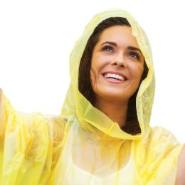 96 Pieces of Economy Rain Ponchos 52in X 80in 12's