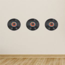 57 Pieces Jukebox Plastic Records (rock N' Roll Decor) - Wall Decor