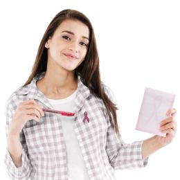 20 Pieces Pink Ribbon Note Pad Set - Note Books & Writing Pads