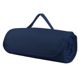 Navy Fleece Roll Up Blanket 47x 53 in