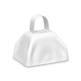 48 Pieces White Metal Cowbells 12's - Musical Toys
