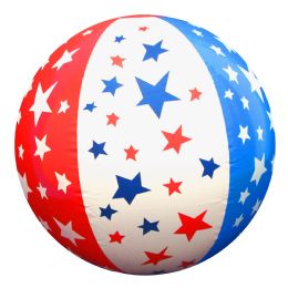 60 Pieces of Inflatable 16 Inch Patriotic Stars Beach Balls (12-Piece)