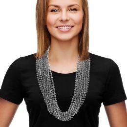 360 Pieces Silver 7mm Bead Necklaces - Necklace