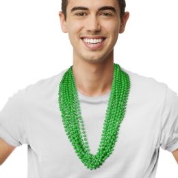 396 Pieces Green 7mm Bead Necklaces - Necklace