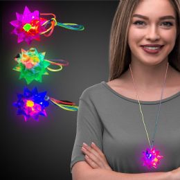 60 Pieces LED Crystal Star Necklaces - Necklace