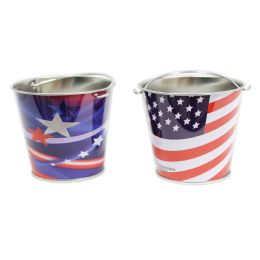 168 Pieces Patriotic Buckets  - Buckets & Basins