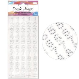 600 Pieces Silver Rhinestone Stickers - Stickers