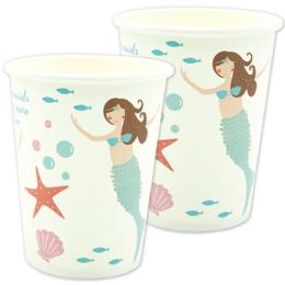 24 pieces 9oz/10ct Cups Mermaid - Plastic Drinkware