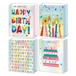 72 pieces B'day Bag 10.5x13x5.5" /l 72s - Gift Bags Everyday