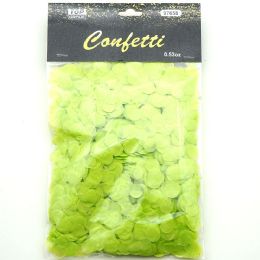 12 pieces 15g Rd Confetti Lime - Streamers & Confetti