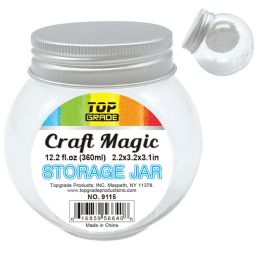 24 pieces Diy Square Jars 5.7x8.1x7.9cm/360ml - Craft Container and Storage