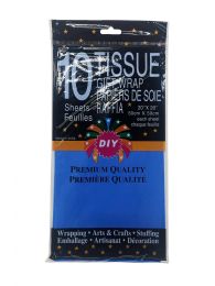 72 pieces 10ct Tissue Paper D.blue 72s 20x20-inch - Tissue Paper