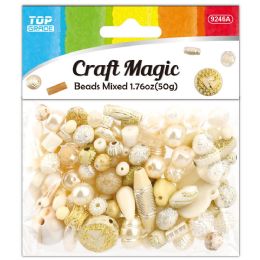 24 pieces 50g Plastic Beads Astd Dsgn - Craft Beads