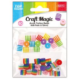 24 pieces 8mm Resin Beads 2pk/set 20pc/pk - Craft Beads