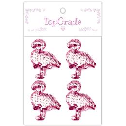 24 pieces Sequin Flamingo Pink - Baby Shower