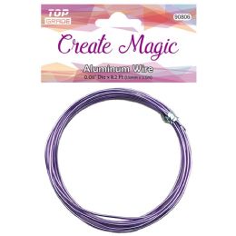 12 pieces 1.5mm/8.2ft Purple Wire - Craft Stems