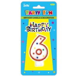 24 pieces B'day Candle #6 - Birthday Candles