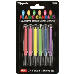 48 pieces 6ct Colorflame Candle - Candles & Accessories