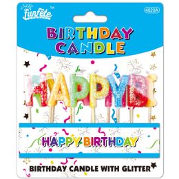 24 pieces B'day Candle/letters - Birthday Candles