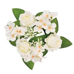 12 pieces Candle Ring 26cm - Artificial Flowers