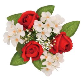 12 pieces Candle Ring 26cm - Artificial Flowers