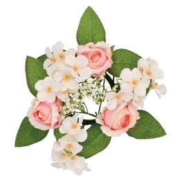 12 pieces Candle Ring 26cm - Artificial Flowers