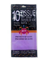 72 pieces 10ct Tissue Paper Lavender 72s 20x20-inch - Tissue Paper