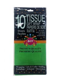 72 pieces 10ct Tissue Paper Green 72s 20x20-inch - Tissue Paper