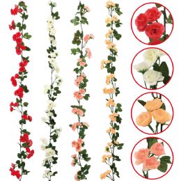 24 pieces 6ft/180cm Flower Vines Astd Clr - Artificial Flowers