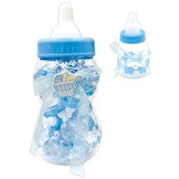 12 Pieces Giant Baby Bottle Baby Blue 12s 14.57hx7.15" 30-Piece 3.5" - Baby Shower