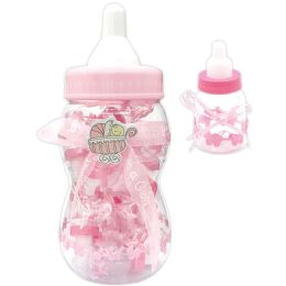 12 Pieces Giant Baby Bottle Baby Pink 12s 14.57hx7.15" 30-Piece 3.5" - Baby Shower