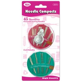 48 pieces Needles W/compacts - Sewing Supplies