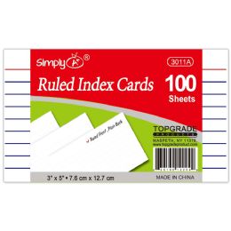 48 pieces 3x5-inch/100ct Ruled Index Card 48 - Dividers & Index Cards
