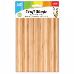 48 Wholesale 50ct Wooden Craft Stick 48s