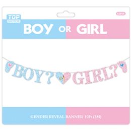 24 pieces Gender Reveal Banner 13*10cm - Party Banners
