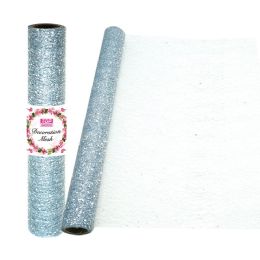 6 pieces Decoration Mesh Roll Silver 19-inchx5yd - Craft Tools
