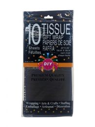 72 pieces 10ct Tissue Paper Black 72s 20x20-inch - Tissue Paper