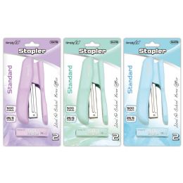 144 Pieces Macaroon Stapler Set as Stapler and 500 Staples - Staples & Staplers