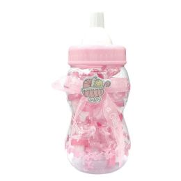 12 Pieces Giant Baby Bottle Baby Pink 12s 15.35hx8.27" 50-Piece 3.5" - Baby Shower